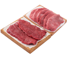 Malse runderbieflappen of runderschnitzels